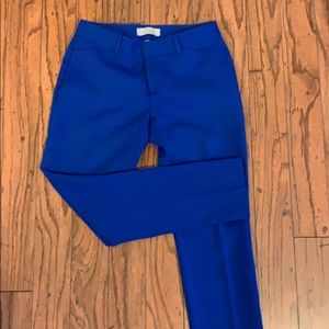 Bright blue cropped work pants!